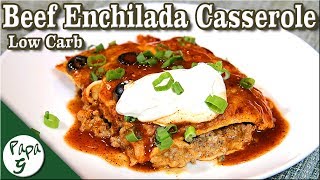 Beef Enchilada Casserole – Low Carb Keto Mexican Recipe [upl. by Naloj21]