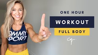 1 Hour FULL BODY WORKOUT at Home  No Jumping [upl. by Rednas683]