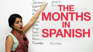 Learn the MONTHS in SPANISH [upl. by Gwynne729]