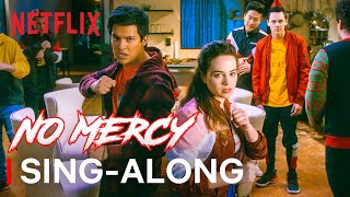 Cobra Kai Cast Sings “No Mercy”  SingAlong  Netflix [upl. by Meenen]