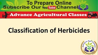 Classification of Herbicides [upl. by Oilut677]