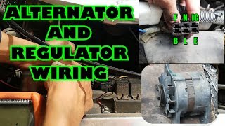 How to wire VOLTAGE REGULATOR to ALTERNATOR  HOW TO REPLACE ALTERNATOR [upl. by Enelrihs]