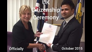 British Citizenship Ceremony  Oath Ceremony  Luton  England  United Kingdom  2015  Raja Faisal [upl. by Sitnerp547]