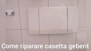 Come riparare cassetta geberit cambio carico acqua [upl. by Pember]