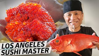 The Sushi Master Introducing Japanese Fish to LA Natives for Over 30 Years — Omakase [upl. by Neelyar]