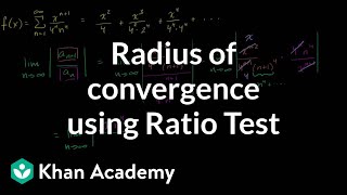 Radius of convergence using Ratio Test [upl. by Ajad209]