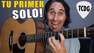 Aprende a tocar tu PRIMER SOLO de GUITARRA ACÚSTICA [upl. by Bertelli]