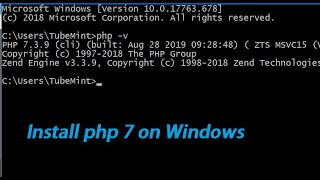 How to install php 7 on Windows 10 [upl. by Acim]