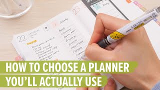 How to Choose a Planner You’ll Actually Use [upl. by Tecu]