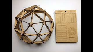 Building Our Laser Cut Geodesic Dome Kit [upl. by Enelec]