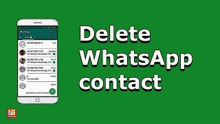 How to delete WhatsApp contact  Remove WhatsApp contact 2020 Android [upl. by Birecree]