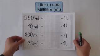 Liter und Milliliter [upl. by Ylrebma737]