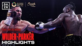 STUNNER  Deontay Wilder vs Joseph Parker Fight Highlights [upl. by Chantalle]