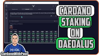 How To Stake ADA Cardano on The Daedalus Wallet  Step by Step [upl. by Ariela]