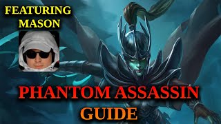 How To Play Phantom Assassin  732c Basic PA Guide [upl. by Kate]