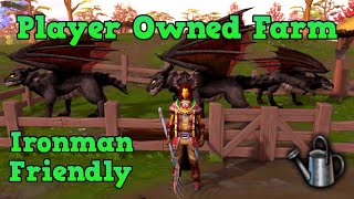 Runescape 3 Ironman Friendly Player Owned Farm Guide  Updated 2020 [upl. by Carce805]