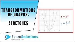 Transformations of Graphs stretches  ExamSolutions [upl. by Esialb]