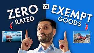 VAT Zero Rated vs Exempt Goods  Whats the difference [upl. by Ahtela958]