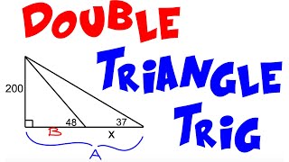 Trigonometry Pt 4  Double Triangle Trig [upl. by Atinav]