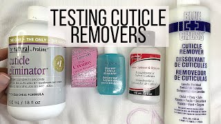 Pro Nail Tech TESTS 5 CUTICLE REMOVERS [upl. by Mannos]