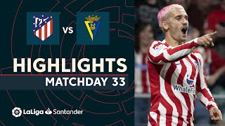 Resumen de Atlético de Madrid vs Cádiz CF 51 [upl. by Pape]