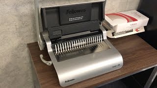 Using Fellowes Quasar 500 Manual Binding Machine [upl. by Thevenot]