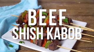 BEST Beef Shish Kabob Recipe  The Mediterranean Dish [upl. by Annadroj]