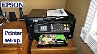 How To Setup Your Epson Printer  Learn To Print Scan Copy amp Send A Fax Today [upl. by Silas]