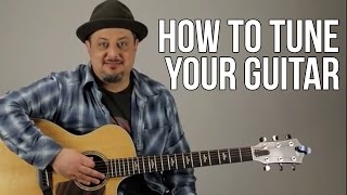 How to Tune Your Guitar For Beginners [upl. by Slein801]