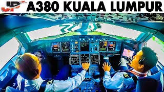 Piloting AIRBUS A380 from Kuala Lumpur  Cockpit Views [upl. by Griff739]