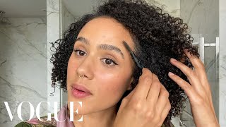 Nathalie Emmanuel’s Guide to Natural Hair Care and Healing Breakouts  Beauty Secrets  Vogue [upl. by Yessydo878]