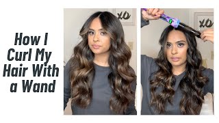 HOW TO CURL YOUR HAIR WITH A WAND FOR BEGINNERS [upl. by Gavrilla808]