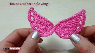 How to crochet Angle Wings [upl. by Etra]