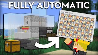 Minecraft Easy Chicken Farm  Instant Cooked Chicken [upl. by Eirehs450]