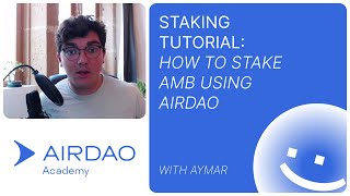 Staking Tutorial How to stake AMB using AirDAO [upl. by Ardeha]