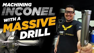 Drilling Inconel with a Massive 20 Dia Kennametal Drill  Vlog44 [upl. by Tommi]