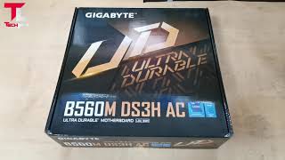 Gigabyte B560M DS3H AC Full PCIe 4 0 Design  PCIe 4 0 M 2 Dual Band 802 11ac WiFi  Tech Land [upl. by Fairman]