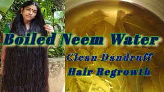 Boiled neem water for hair care [upl. by Scotty]