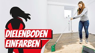 Dielenboden einfärben  Bauhelden [upl. by Hanae]