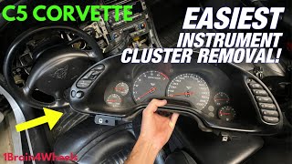 C5 Corvette Instrument Cluster Removal  The Easy Way [upl. by Xenia737]