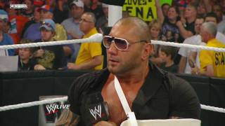 Raw Batista quits WWE [upl. by Prentiss]