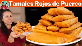 ANTES de Hacer TAMALES Tienes que Ver ESTO  Masa suave y ESPONJOSA con GUISO PerfectoTamales ROJOS [upl. by Thetes]