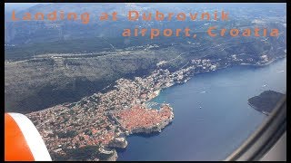 Landing at Dubrovnik airport DBV Croatia [upl. by Corel194]