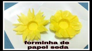 forminhas para doces de papel crepom ou seda forminhas de margarida  16 [upl. by Reffinnej]