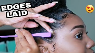 How To Lay Your Edges Best Edge Tamer ALL DAY [upl. by Aryt]