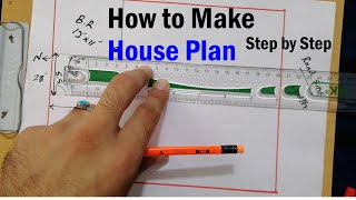 How to Make a House Plan Step by Step [upl. by Elacim]