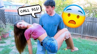 MY LITTLE SISTER PASSED OUT PRANK ON FIANCÉ [upl. by Enael589]