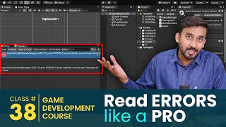 Read Errors Like a PRO in unity  Unity3d Game Development Course [upl. by Yatnahc]