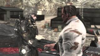 Metal Gear Rising Revengeance  Senator Armstrong Fight  Cutscenes [upl. by Hnahk]