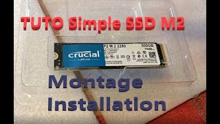 tuto simple Montage Installation SSD M2 [upl. by Ydnec]